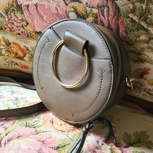 Olive Green Round Canteen Crossbody Bag